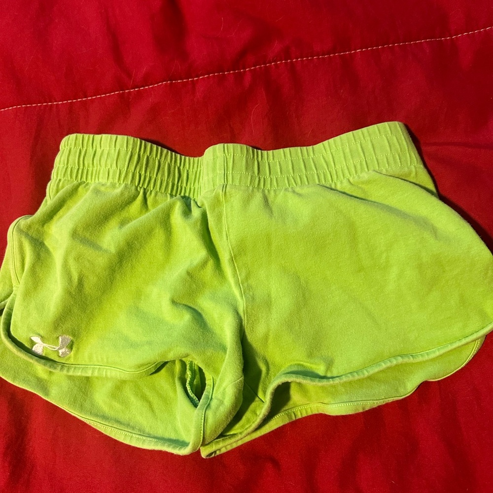 Lime Green Small Underarmour shorts
